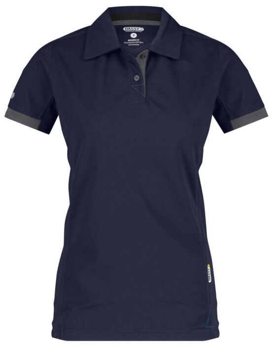 DASSY® Traxion Women Polo voor dames Nachtblauw/Antracietgrijs