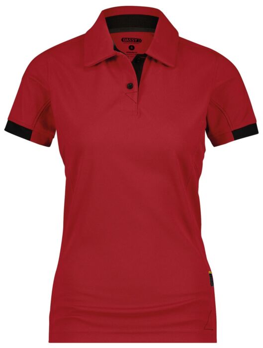 DASSY® Traxion Women Polo voor dames Rood/Zwart