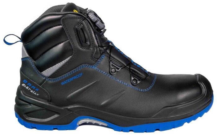 Baak Hunter S3 Werkschoen Hoog Zwart/Blauw Boa Waterdicht