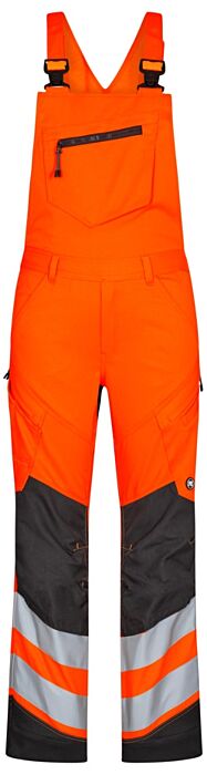 Engel 3548-314 Safety Amerikaanse overall met 2-weg stretch Oranje/Antracietgrijs