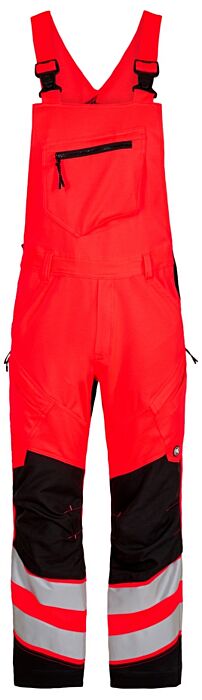Engel 3548-314 Safety Amerikaanse overall met 2-weg stretch Rood/Zwart