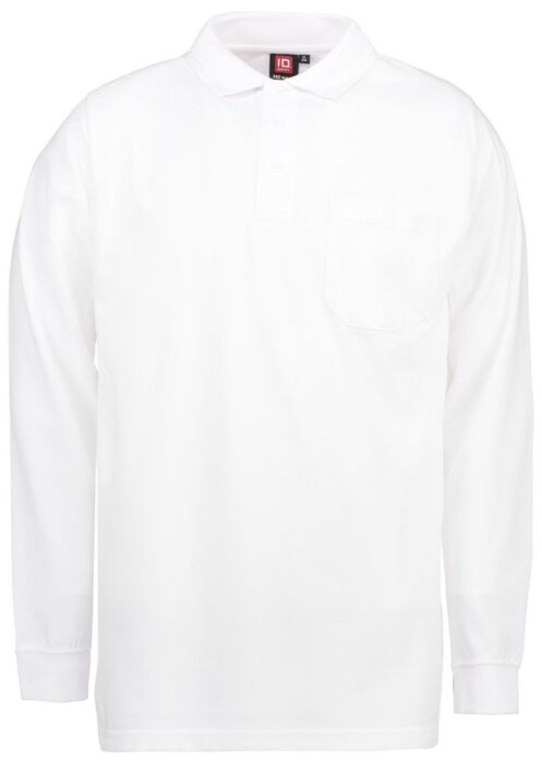 Pro Wear by Id 0326 poloshirt lange mouw Wit