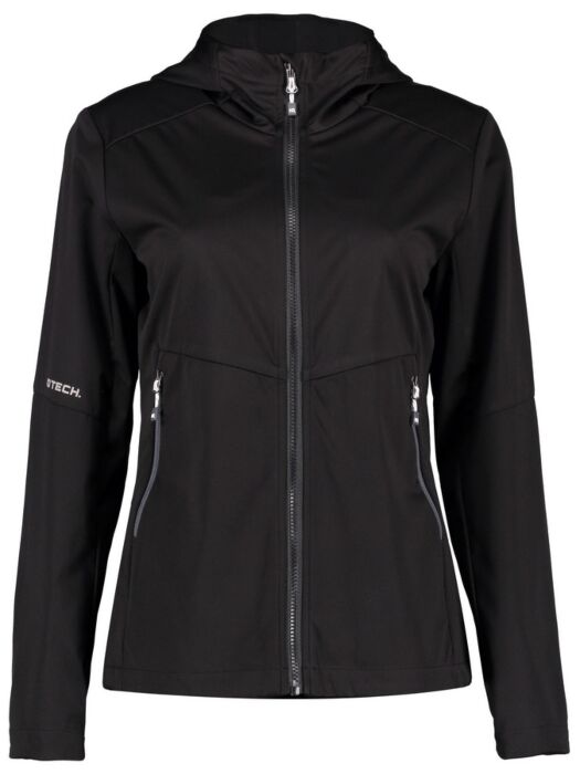 Pro Wear by Id 0837 Softshell jas lichtgewicht dames Zwart