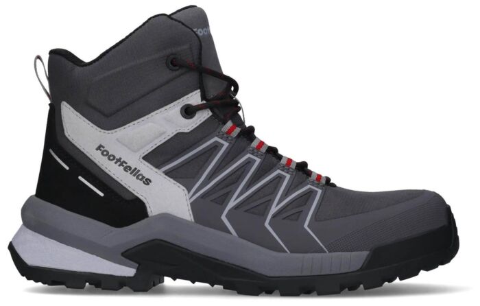 FootFellas Jordan F121002-084 S3S Grijs/Zwart/Rood